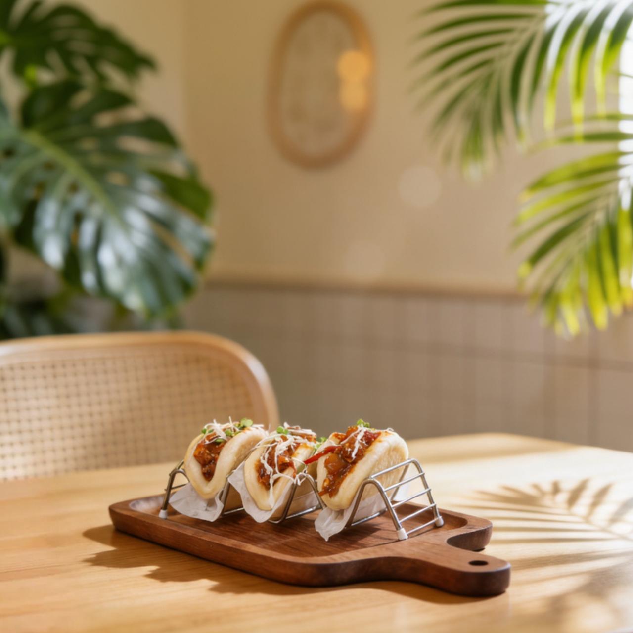 Chilli Paneer Bao at Cafe Avaia in Park Circus