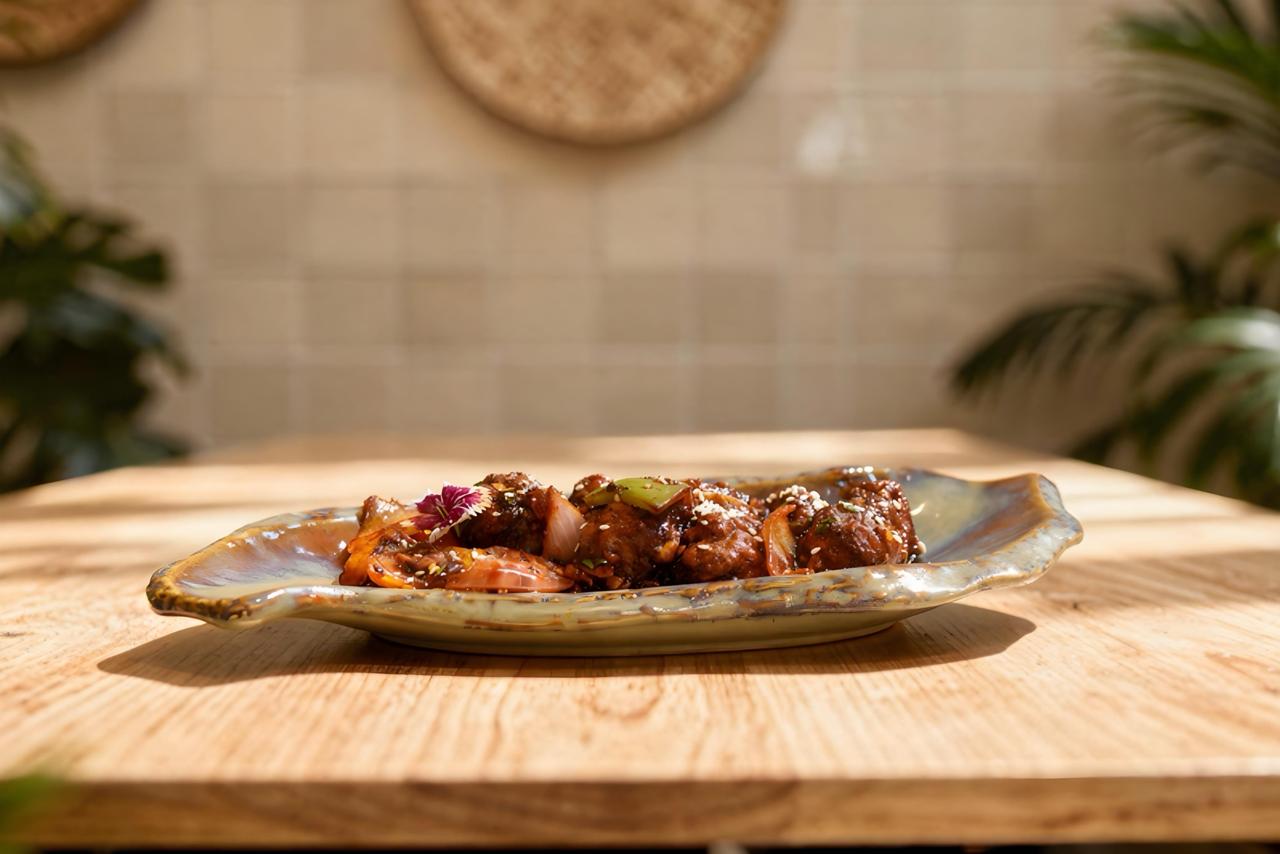 Signature dish at Cafe Avaia, a Park Circus cafe in Kolkata