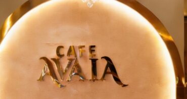 Cafe Avaia interior at a Greek-themed Park Circus cafe in Kolkata